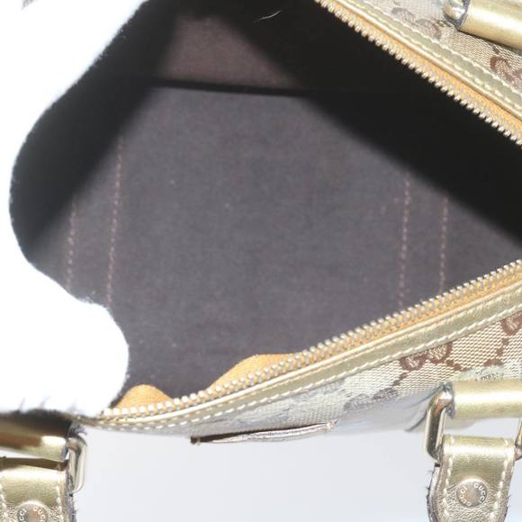 GUCCI GG Crystal Hand Bag Gold 193604 Auth 60877 - Picture 11 of 16